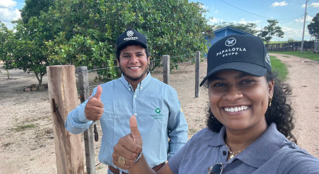 RTV João Vitor e Coordenadora Técnica de Bovinos de Corte Flabiele Soares